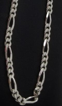 Sterling silver Figaro chain (Picture is just of one chain, length, width and price given in drop down menu)