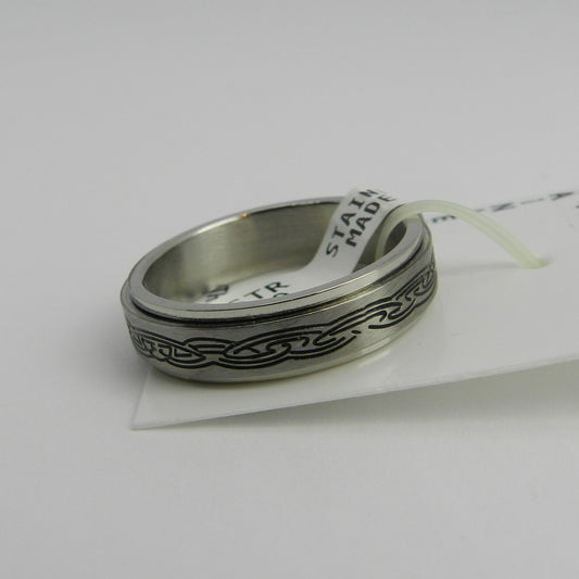 ADHD/Anxiety Fidget Spinner Ring Black