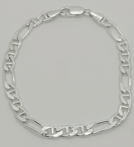 Sterling silver Figaro bracelet