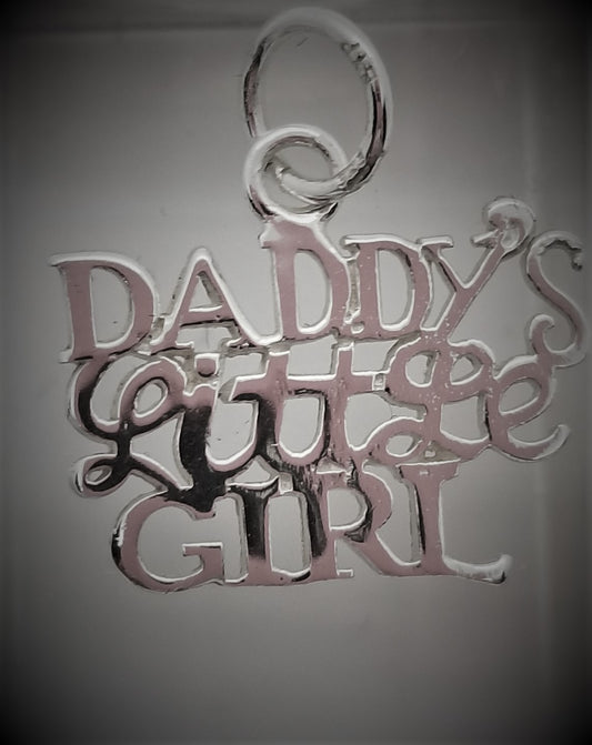 Rousseau 925 sterling silver Daddy's little girl pendant