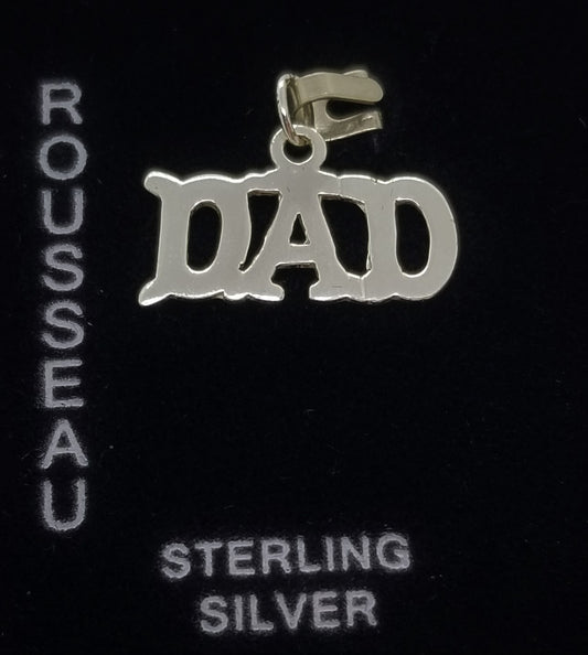 Rousseau 925 sterling silver DAD pendant