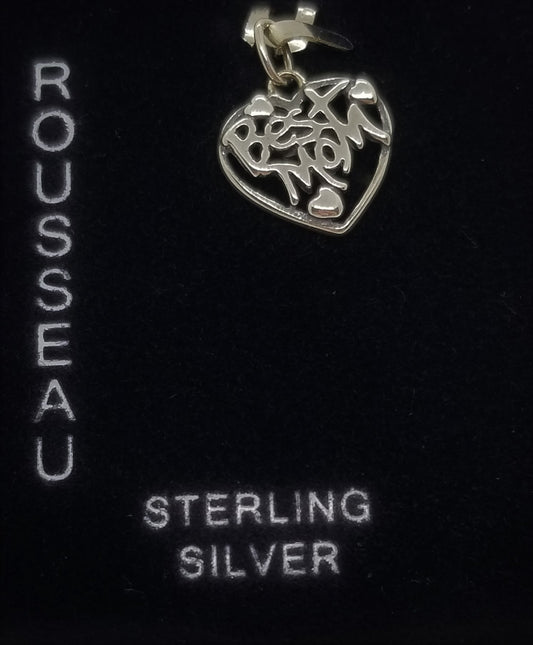 Rousseau 925 sterling silver BEST MOM pendant