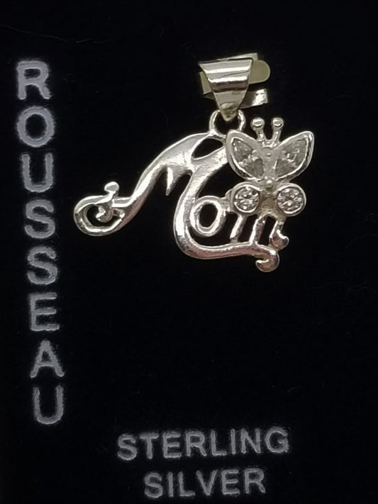 Rousseau 925 sterling silver MOM pendant