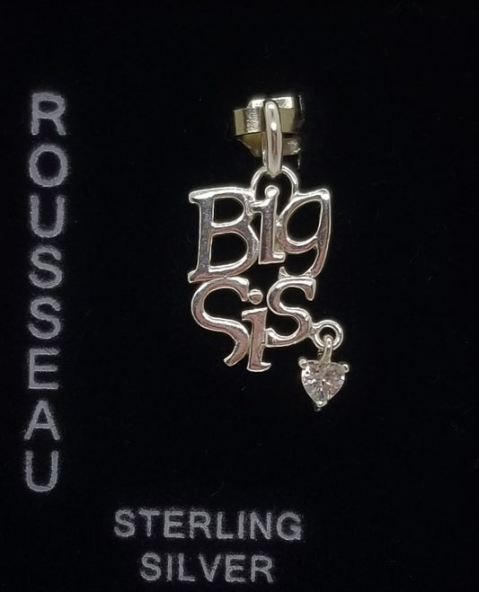 Rousseau 925 sterling silver BIG SIS pendant
